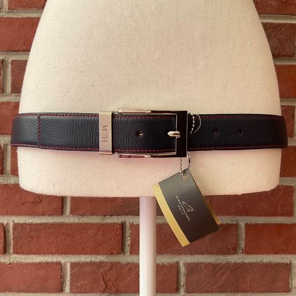 NEW Mario Hernandez Leather Belt Logo Buckle Size S Handcrafted in Colo… - Picture 3 of 16